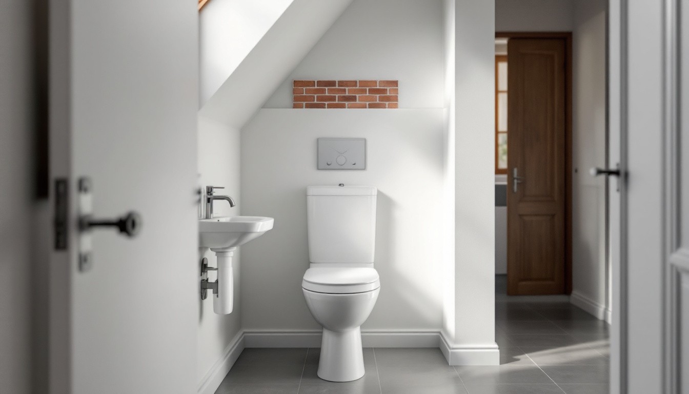 WC sous escalier à Jette : comment gérer l'alimentation et l'évacuation