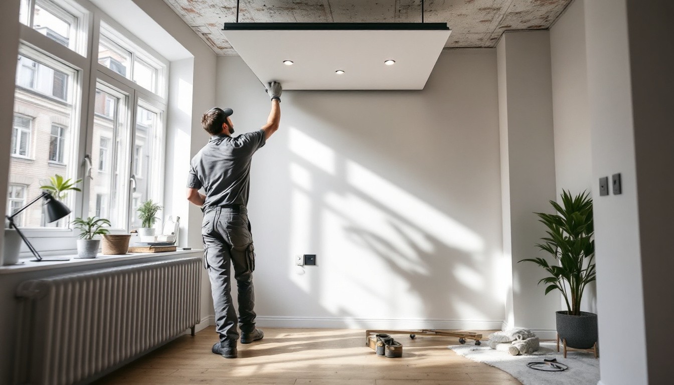 Optimiser l'espace avec des faux plafonds dans les petits appartements bruxellois